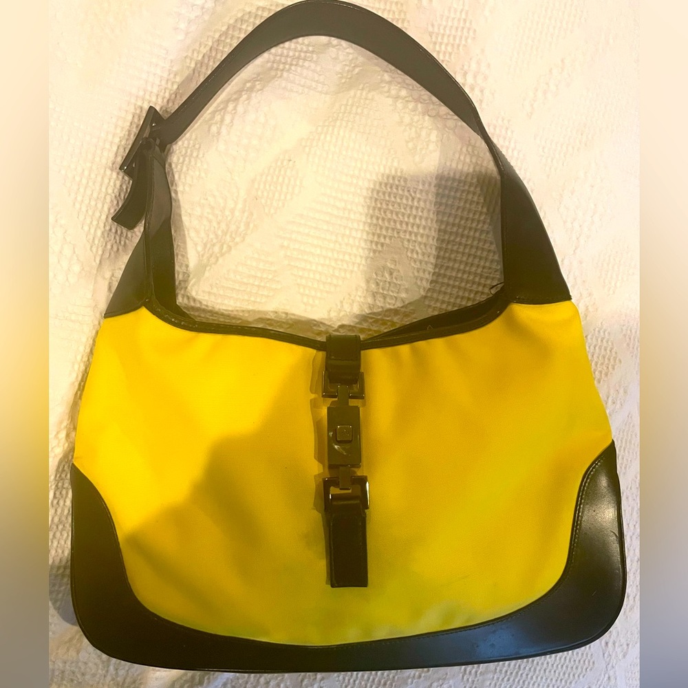 Gucci Jackie Canary Yellow Hobo